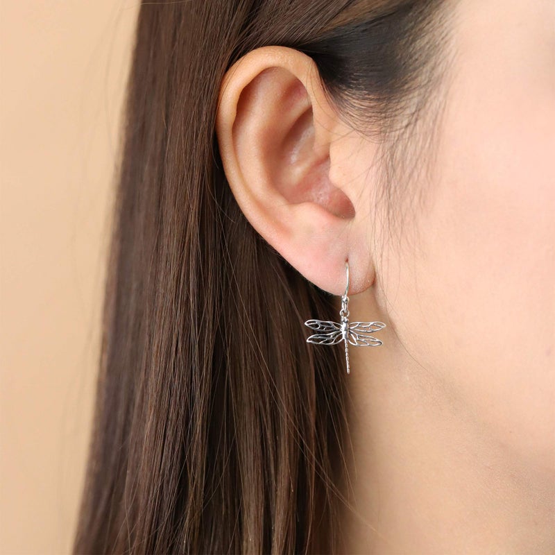 Boma Jewelry Sterling Silver Dragonfly Dangle Earrings - Image 4